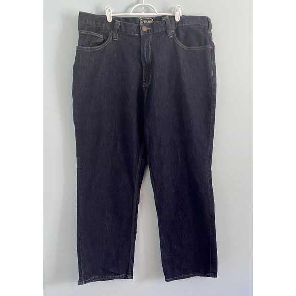 CE SCHMIDT Workwear Men’s 41x29 Relaxed Fit Heavy Denim Dark Wash Work Jeans - Picture 1 of 7